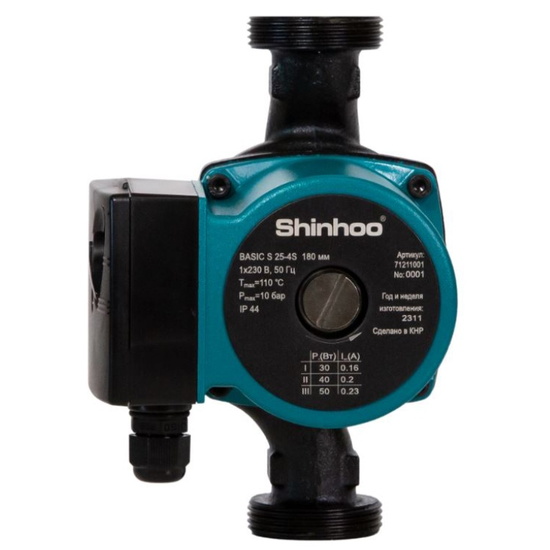 SHINHOO Насос циркуляционный BASIC S 25-4S 180 1x230V