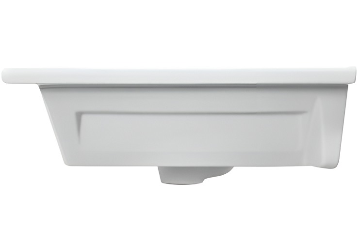SANITA Умывальник QDR75SLWB01 "Quadro75 F01" УП (Белый, ВКС)