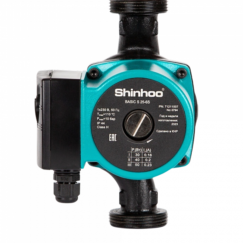 SHINHOO Насос циркуляционный BASIC S 25-6S 130 1x230V