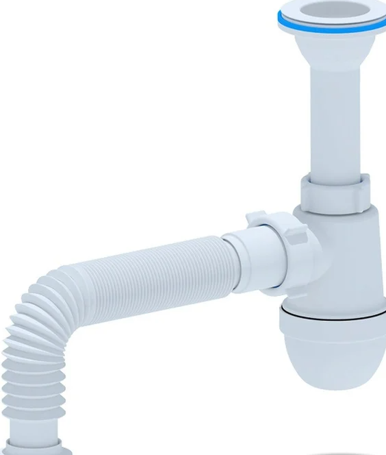 АНИ Сифон грот с гибкой трубой 1 1/2"х40 40х50