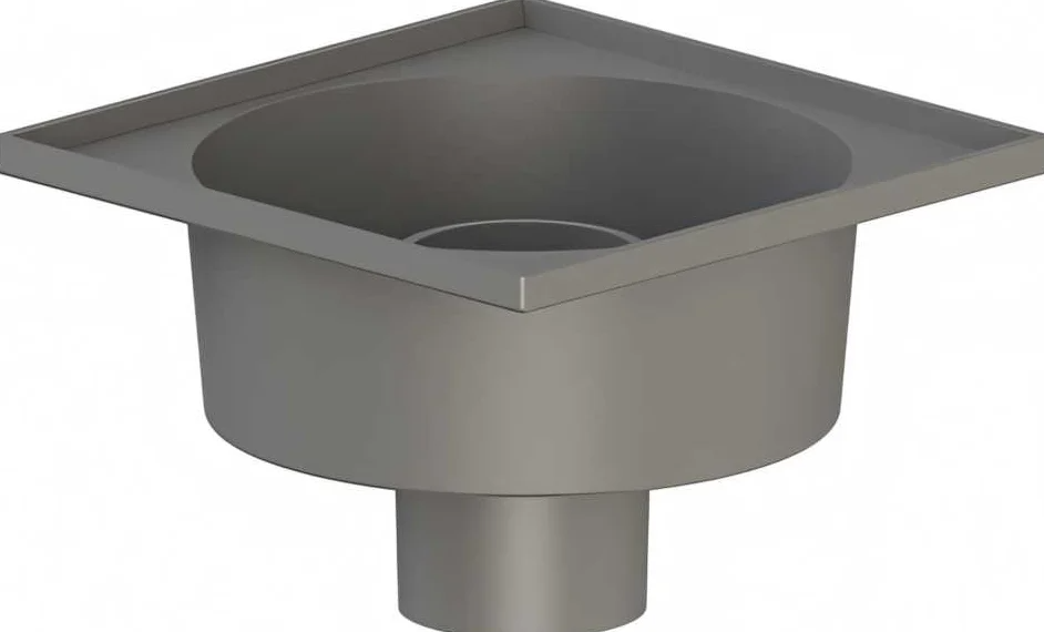 Pro Aqua Comfort Трап с верт. отводом, решетка нерж.сталь (150 mm x 150 mm) 110 (в уп. 8 шт.)