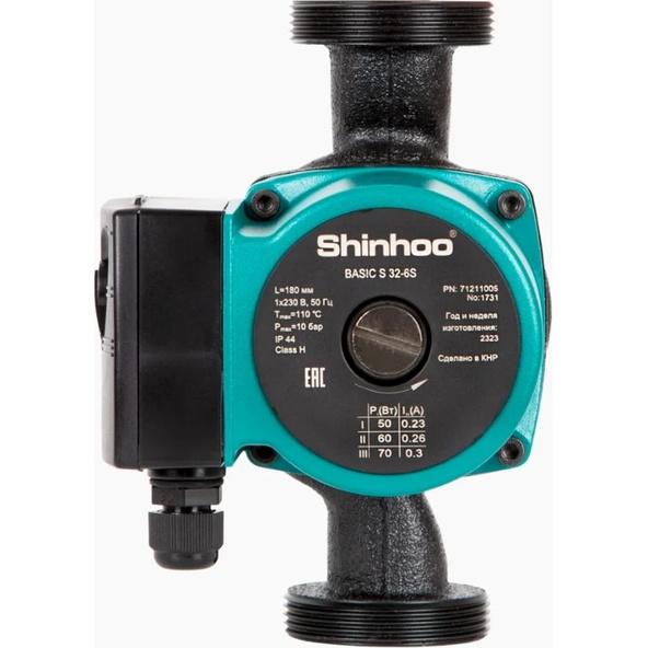 SHINHOO Насос циркуляционный BASIC S 32-6S 180 1x230V