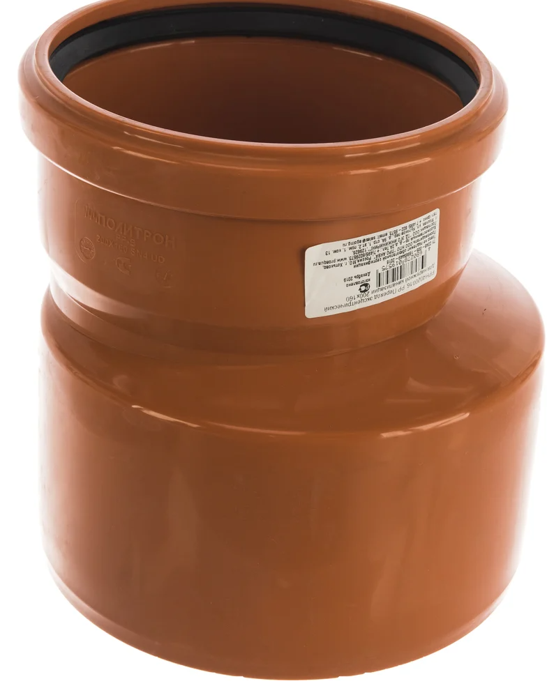 Pro Aqua Terra Переход эксцентрический для наружной канализации 200x160 (в уп. 12 шт.)