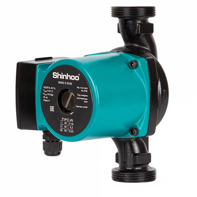 SHINHOO Насос циркуляционный BASIC S 25-6S 130 1x230V