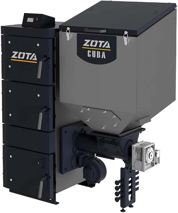 Котел автоматический Zota «Cuba» 25 кВт, шнек 133, DM-320, D дымохода 150