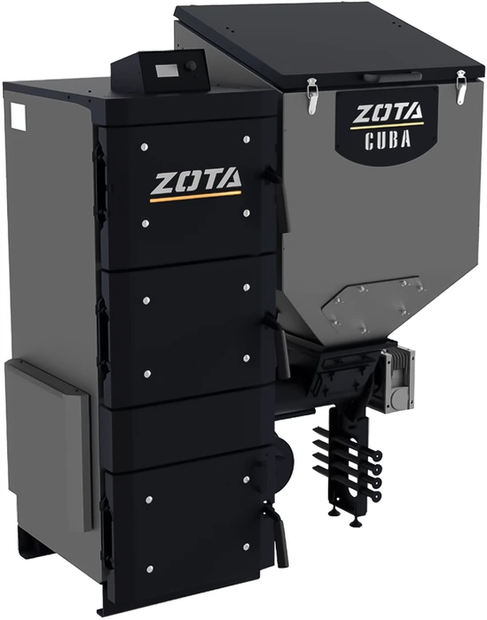 Котел автоматический Zota «Cuba» 25 кВт, шнек 133, DM-320, D дымохода 150