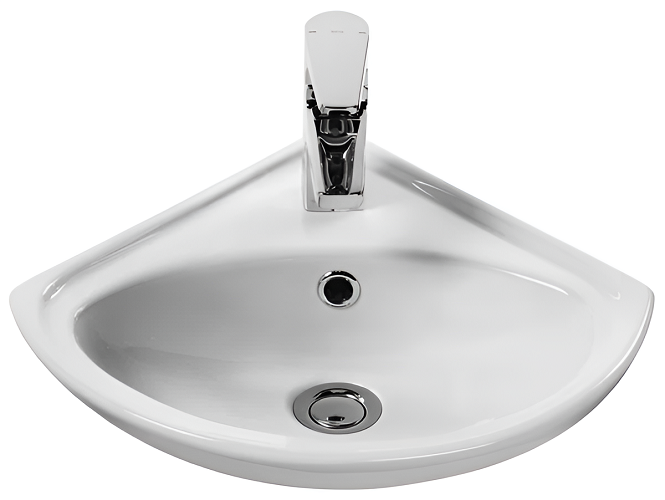 Santek Умывальник 1WH110514 "Ирис 36" подвесной, угловой, 1/отв