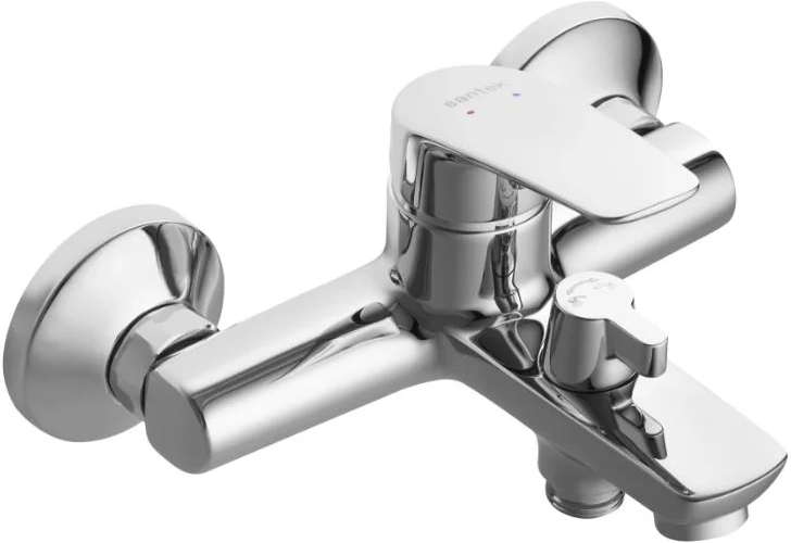 Santek Смеситель WH5A10006C001 Марион для ванны-душа с аксессуарами, хром 
