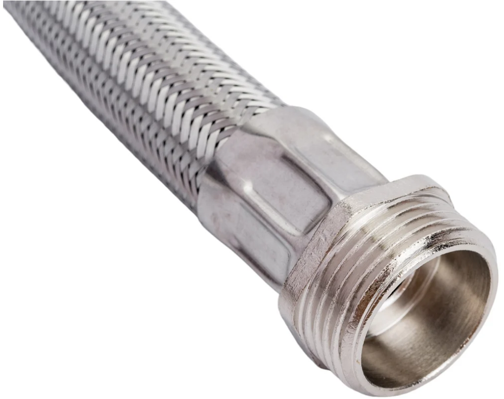 Unipump Шланг гибкий в металлооплетке угловой 1"х1/2" ВР-НР 30см