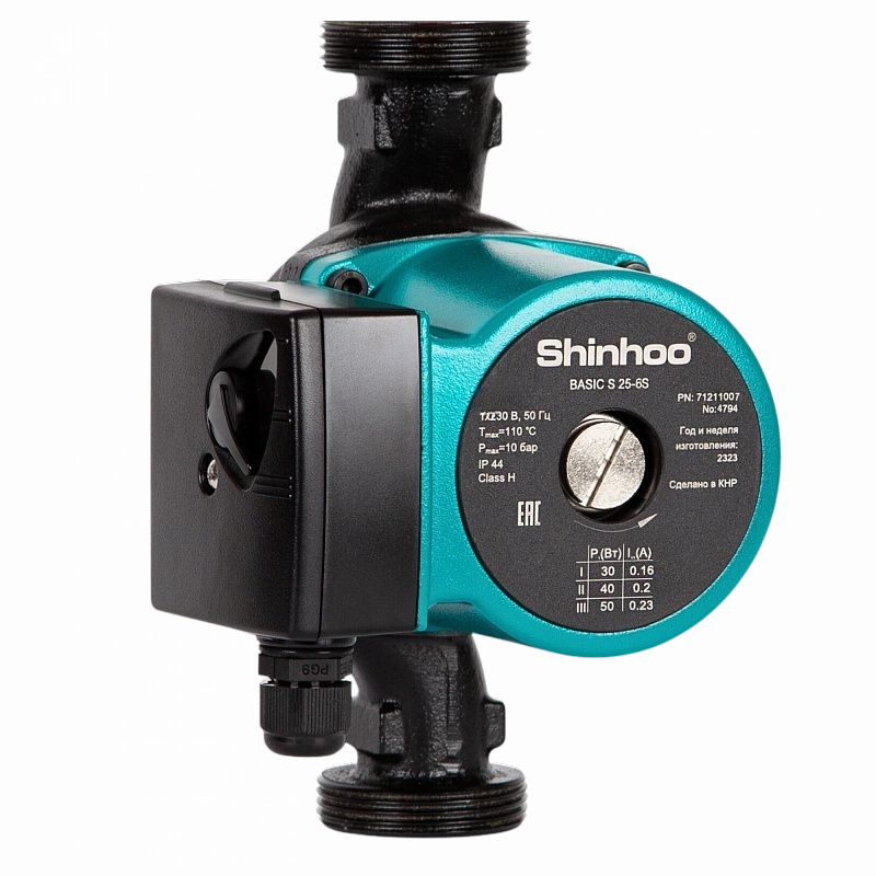 SHINHOO Насос циркуляционный BASIC S 25-6S 130 1x230V