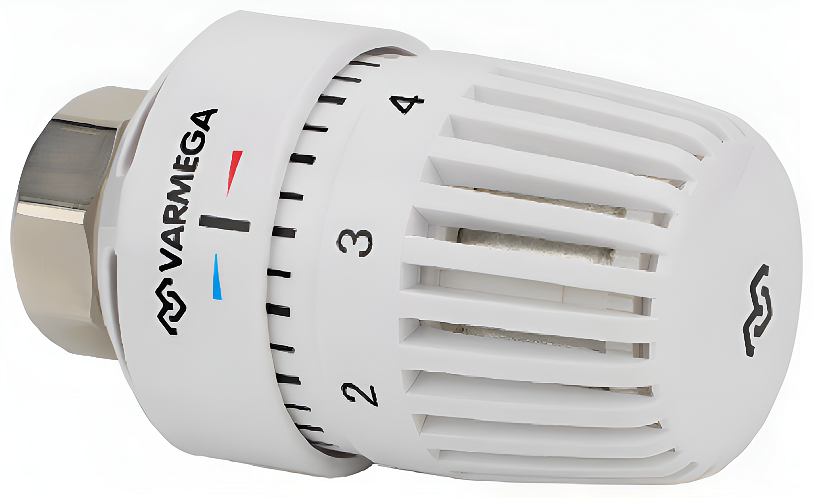 VARMEGA Термостатическая головка, серия VM110, жидкостная  М30 х 1,5 (белая)