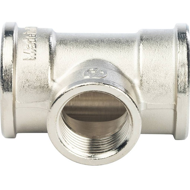 STOUT Тройник переходной никелированный ВВ 1х3/4х1 (5/20)
