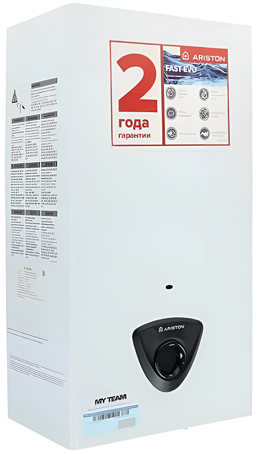 Ariston Газовый проточный водонагреватель FAST EVO 14 B (батарейки в комплекте)