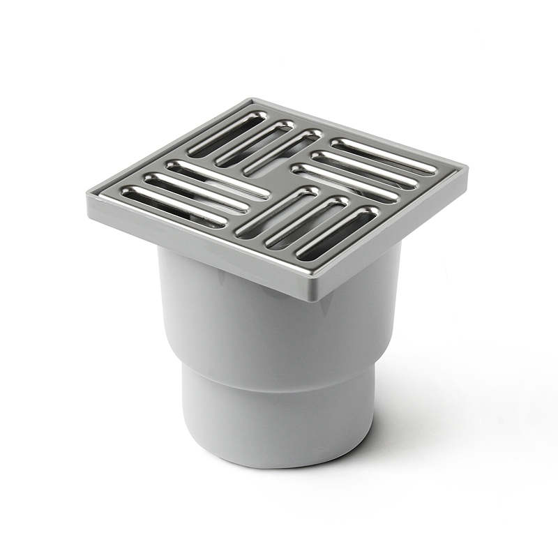Pro Aqua Comfort Трап с верт. отводом, решетка из нерж.сталь (100 mm x 100 mm) 50 (в уп. 16 шт.)