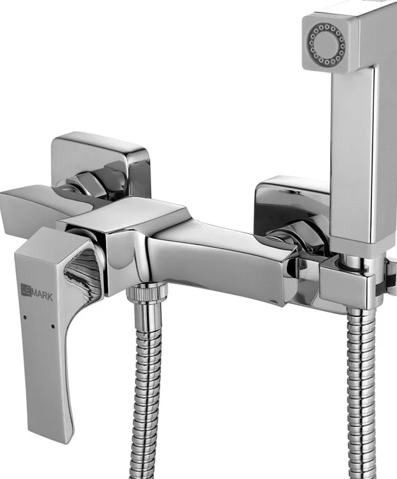 LEMARK Смеситель LM4518C Unit настенный с гигиеническим душем, хром