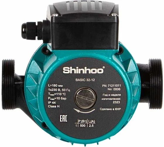 SHINHOO Насос циркуляционный BASIC 25-12S 180 1x230V