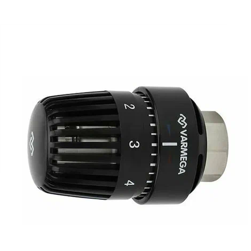 VARMEGA Термостатическая головка, серия VM110, жидкостная  М30 х 1,5 (черная) аналог VMTH01-203015