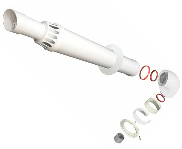 DR THERMO Комплект подключения коаксиальный К-0,75 BRS (Φ60/100mm) 0,75м антилёд универсальный