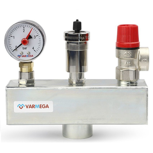 VARMEGA Группа безопасности 1" до 50 кВт, сталь 