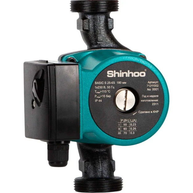 SHINHOO Насос циркуляционный BASIC S 25-6S 180 1x230V