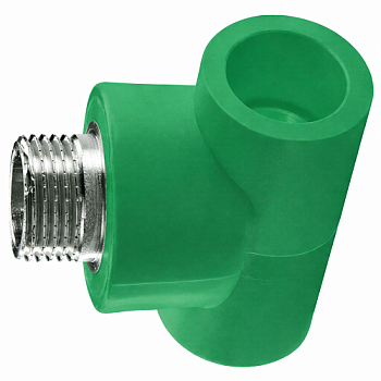 AntiFire Тройник комбинир. ПП D40х1/2"х40 ВР Green