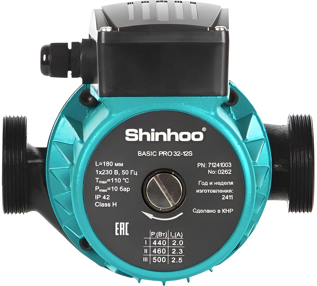 SHINHOO Насос циркуляционный фланцевый BASIC PRO 32-12S 1x230V