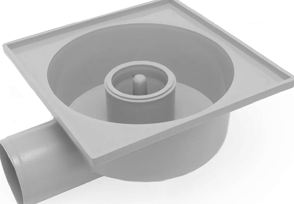 Pro Aqua Comfort Трап с горизонт. отводом, решетка нерж.сталь (150 mm x 150 mm) 110 (в уп. 1 шт.)