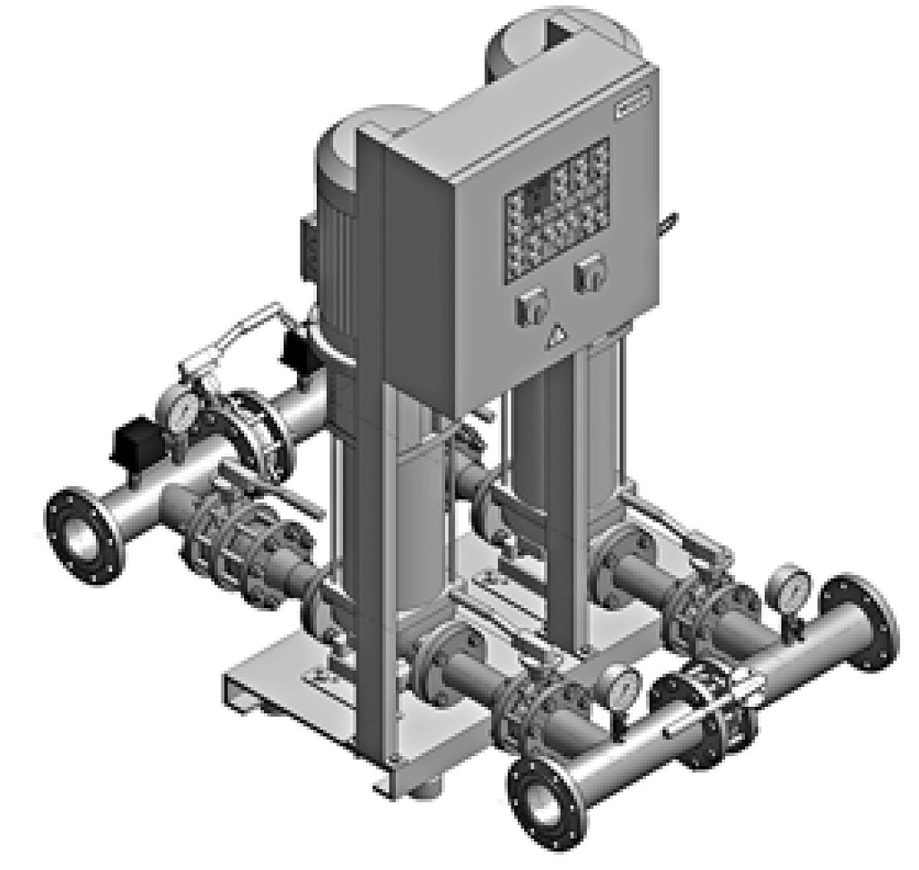 Wilo Установка пожаротушения Wilo- CO-2 Helix V 2208/K/SK-FFS-D-R