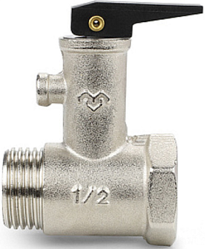VARMEGA Клапан предохранительный, НР-ВР, для бойлера, с курком 1/2", 8.5 бар