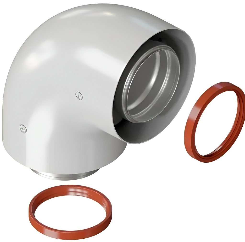 DR THERMO Колено Y-003/К-01 90 промежуточное (Y-003) d60/100 универсальное