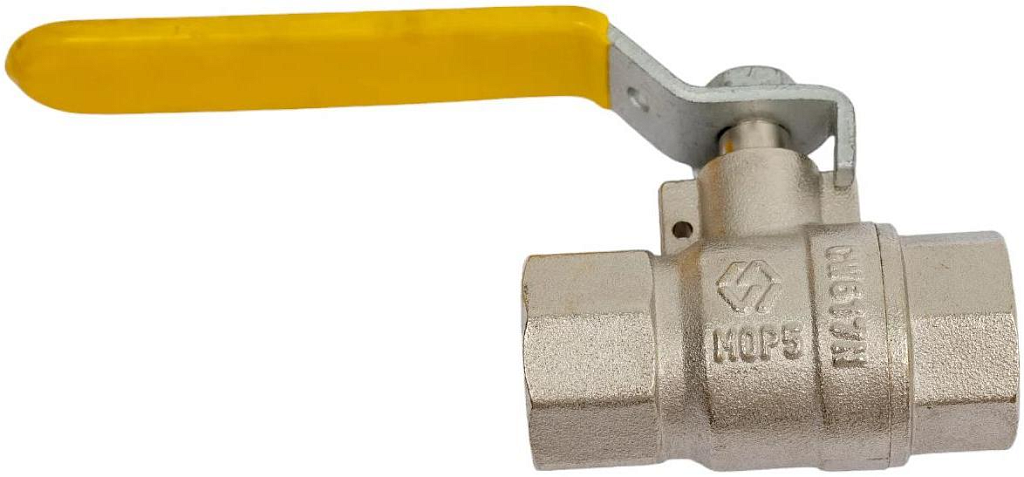 MVI Кран шаровый газовый с ручкой гайка-гайка 1/2" (10/80)