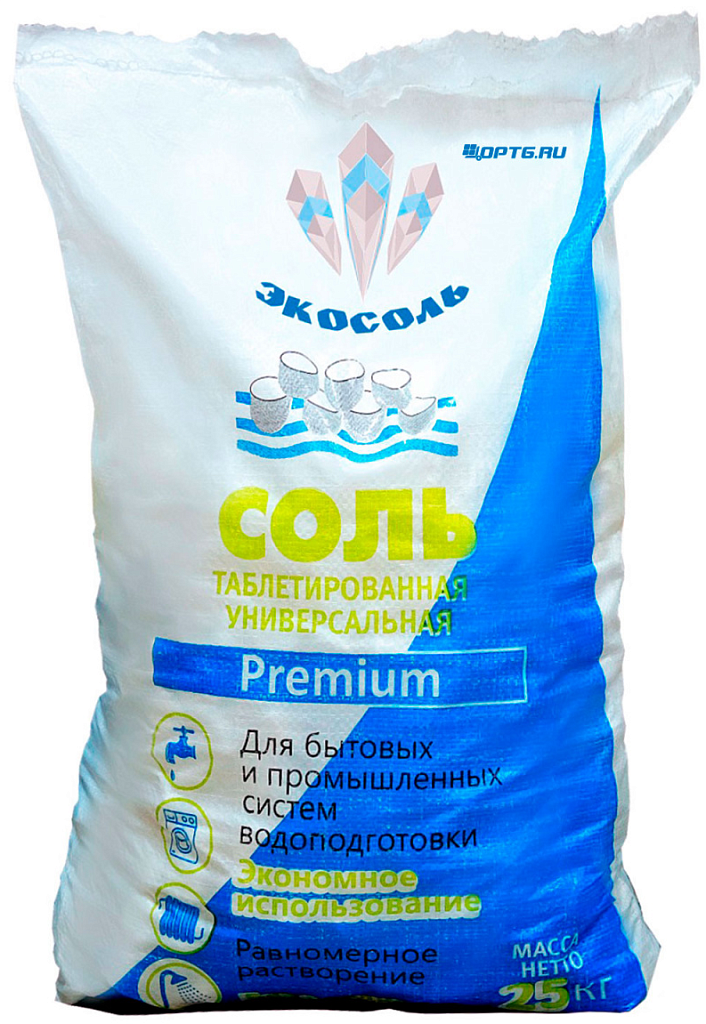 Соль Экстра таблетированная  25 кг ( Экосоль)