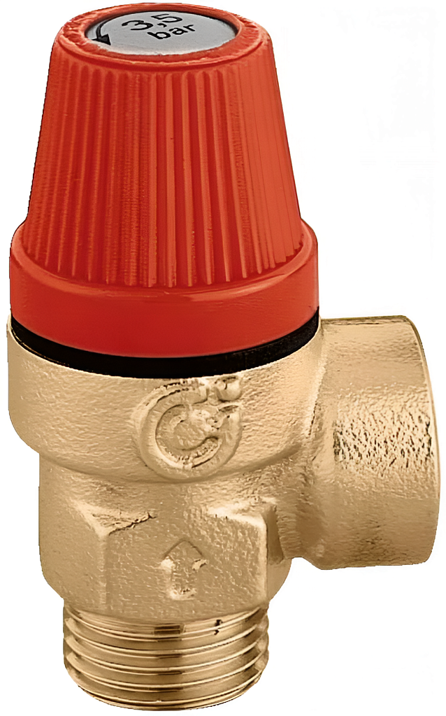 CALEFFI Предохранительный клапан 1/2" ВВ 3 бар